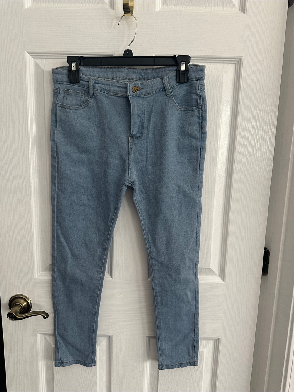 Women's Light Blue Skinny Stretch Jeans